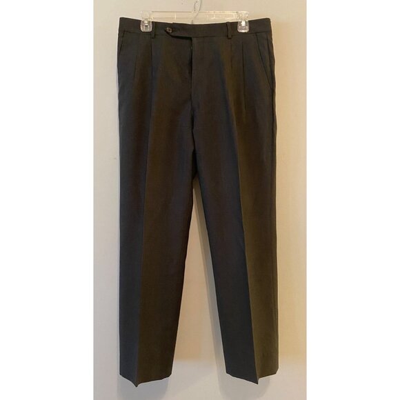 Oscar De La Renta 2 pc Gray Suit Single-Breast Jacket Blazer Pants XL - Picture 5 of 16